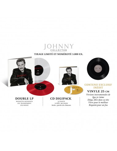 Johnny Hallyday - JOHNNY - Coffret Collector couleur (Symphonique) suggérées chez