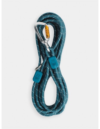 Longe en corde recyclée pour chien - Deep teal - Woolly Wolf sur le site 