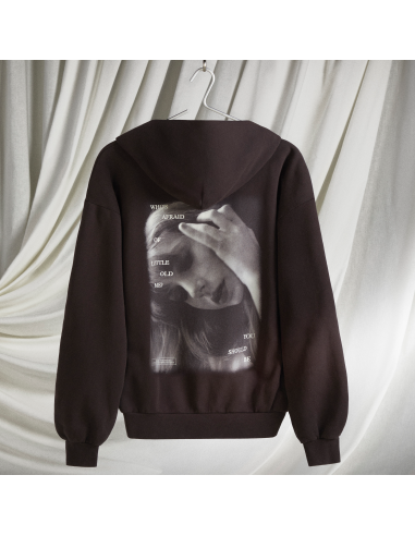 Who's Afraid Of Little Old Me? Hoodie Marron Foncé Découvrez la collection