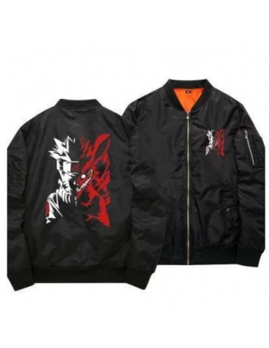 Veste Naruto Uzumaki Adulte Noire Homme Femme Bomber Hiver / Mi Saison Manga Manteau Blouson Comparez plus de prix