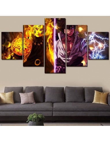 Tableau Sasuke Uchiha Deco Toile Cadre Mural Manga Naruto chez Cornerstreet bien 