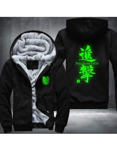 Veste Attack on Titan Fluo Vert (4 coloris) ou a consommer sur place