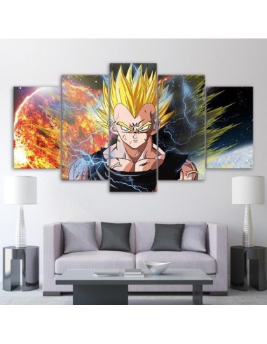 Tableau Dragon Ball Z Vegeta Toile Cadre la colonne vertébrale