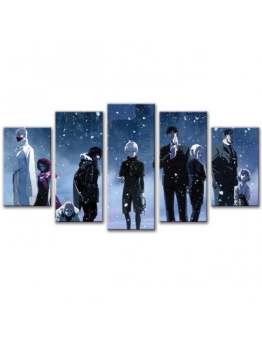 Tableau Mural Tokyo Ghoul Cadre Toile le des métaux précieux