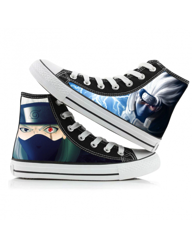 Chaussures Kakashi Hatake Converse Fermées Naruto Baskets Sneakers Homme Femme Adulte est présent 