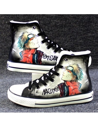 Chaussures Naruto Uzumaki Converse Fermées Baskets Sneakers Homme Femme Adulte Pour