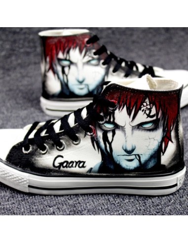 Chaussures Gaara Du Désert Converse Fermées Naruto Baskets Sneakers Homme Femme Adulte Paris Déstockage Promo