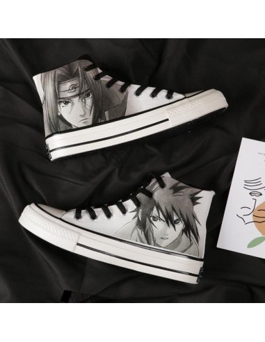 Chaussures Frères Uchiha Converse Fermées Naruto Baskets Sneakers Homme Femme Adulte d'Europe débarque